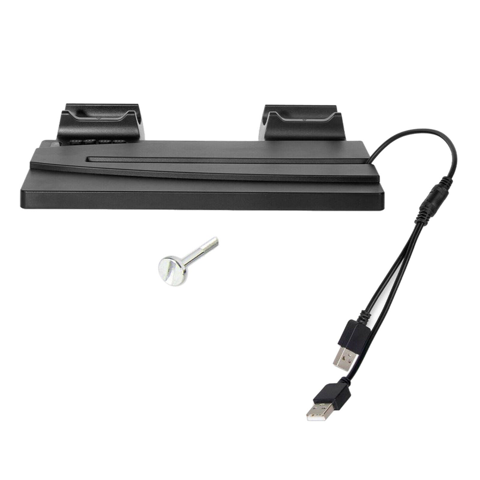 Controller Quick Charging Dock Stand With 2 USB Hubs for PS5 Gamepad Black