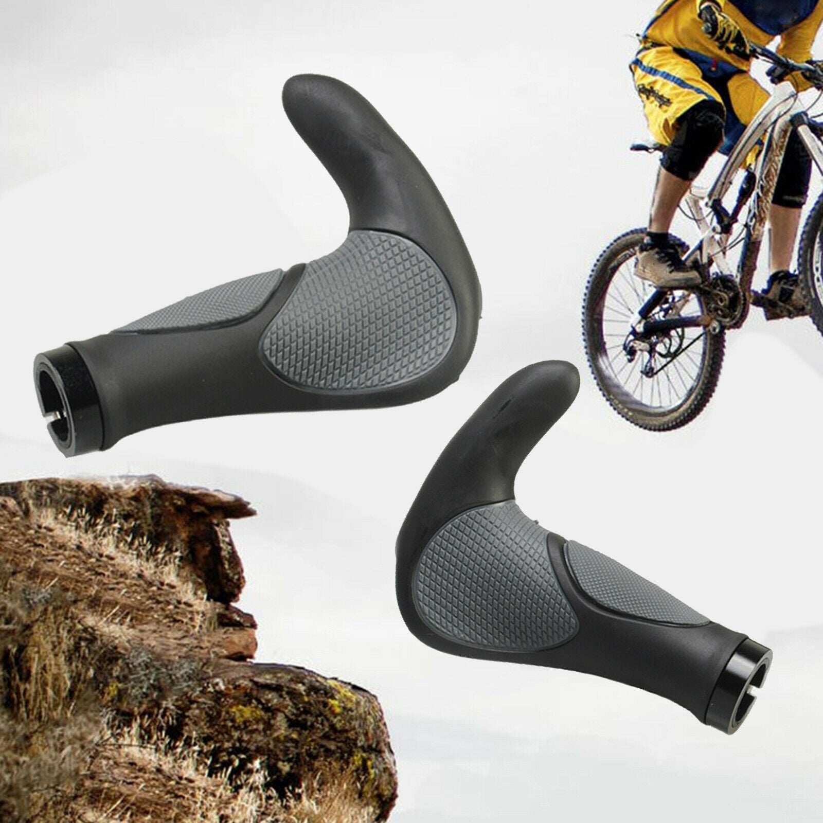 Bike Handlebar Grip Shock-Abosorbing Rest Bars Cycling Plug Wrap Accessories