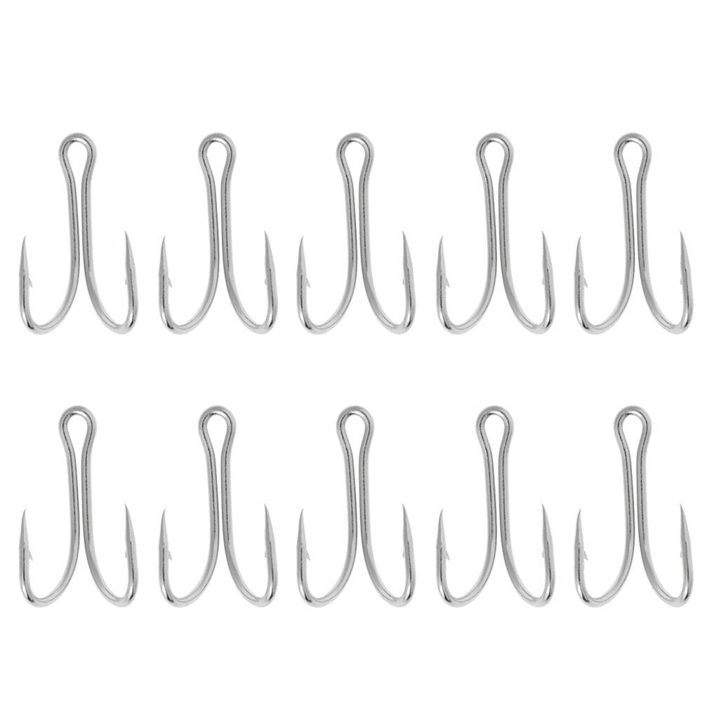 10pcs High carbon steel Strong Dual Fishing hooks, Frog Toad   Hook 28-#