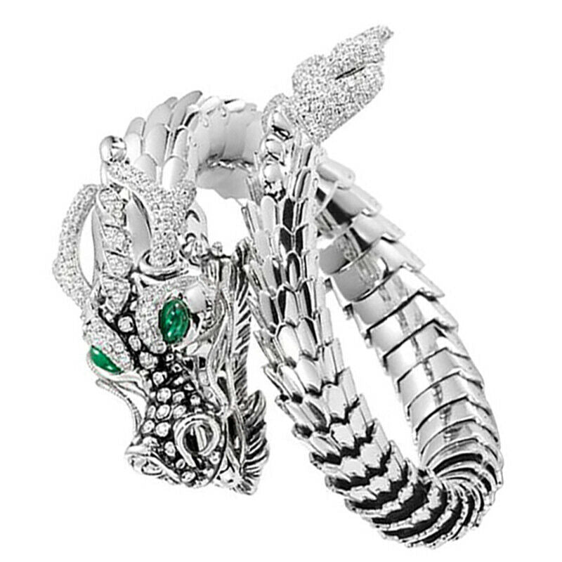 Unique Men's Chinese Dragon Ring Cool Cycling Men and Women's Rings Size Adj Pb