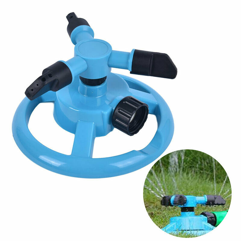 1x Garden Sprinklers Automatic Watering Lawn 360 Degree Rotating 3 Arms N.l8