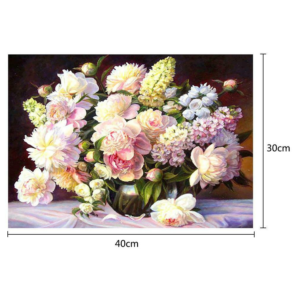 5D DIY Warm Flowers Full Drill Diamond Embroid Painting Cross Stitch Kits @