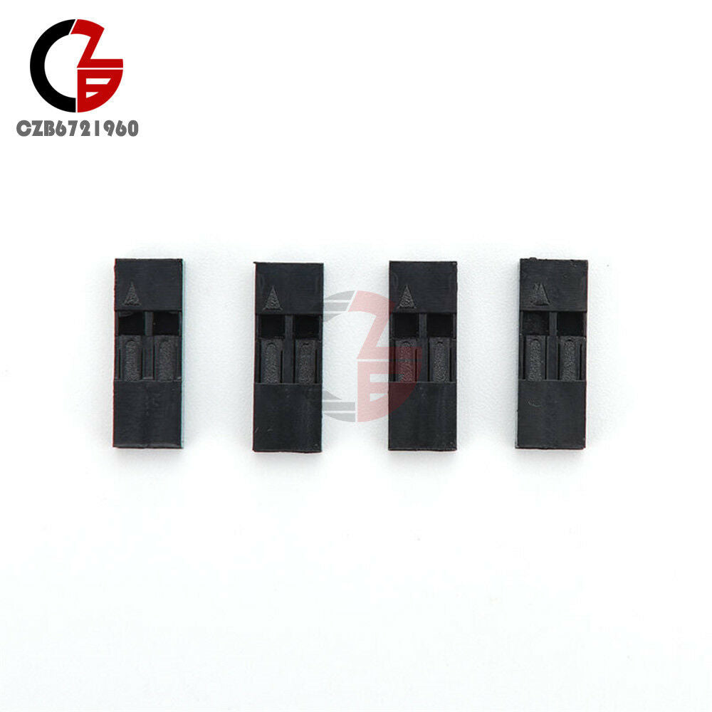 100Pcs 2P 2.54mm Pitch Dupont Jumper Wire Cable Housing Female Pin Connector