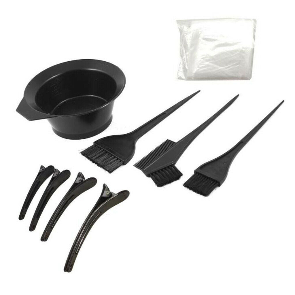 13 Pieces Hair Coloring Dyeing Barber Tools Brush Disposable Cape Large Set