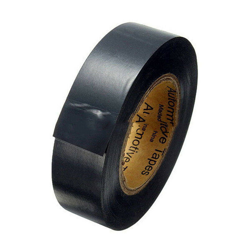 Black PVC Insulation Tape 17mm x 25m Electrical Insulating Wide Cable
