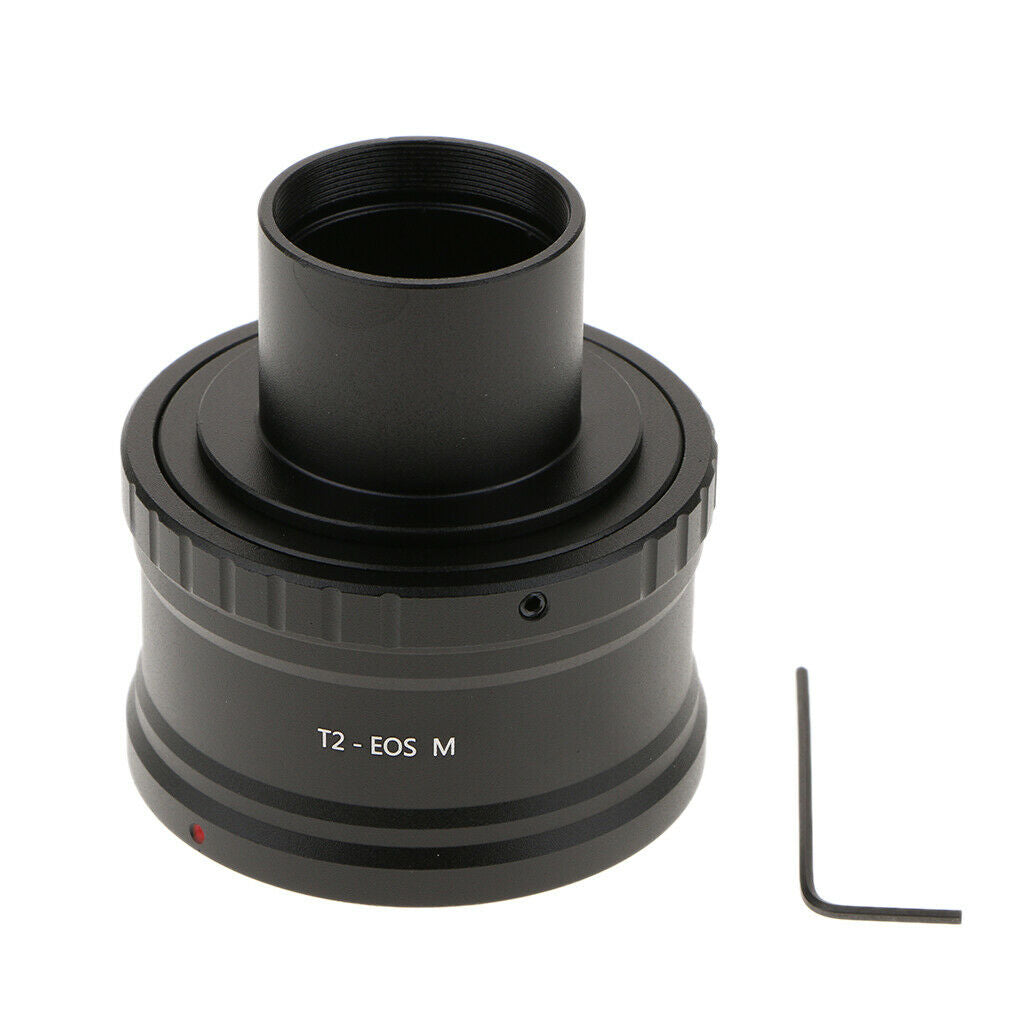 T2 T-ring for Canon EF-M Mirrorless Camera + M42 to 31.7mm/1.25'' Telescope
