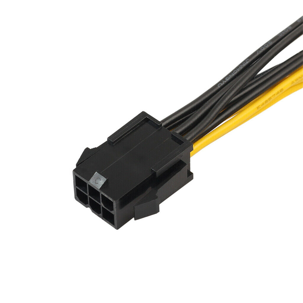 prettyia 2x 6Pin to Dual 2x 8 Pin (6+2)   Power Cable for Graphics Card