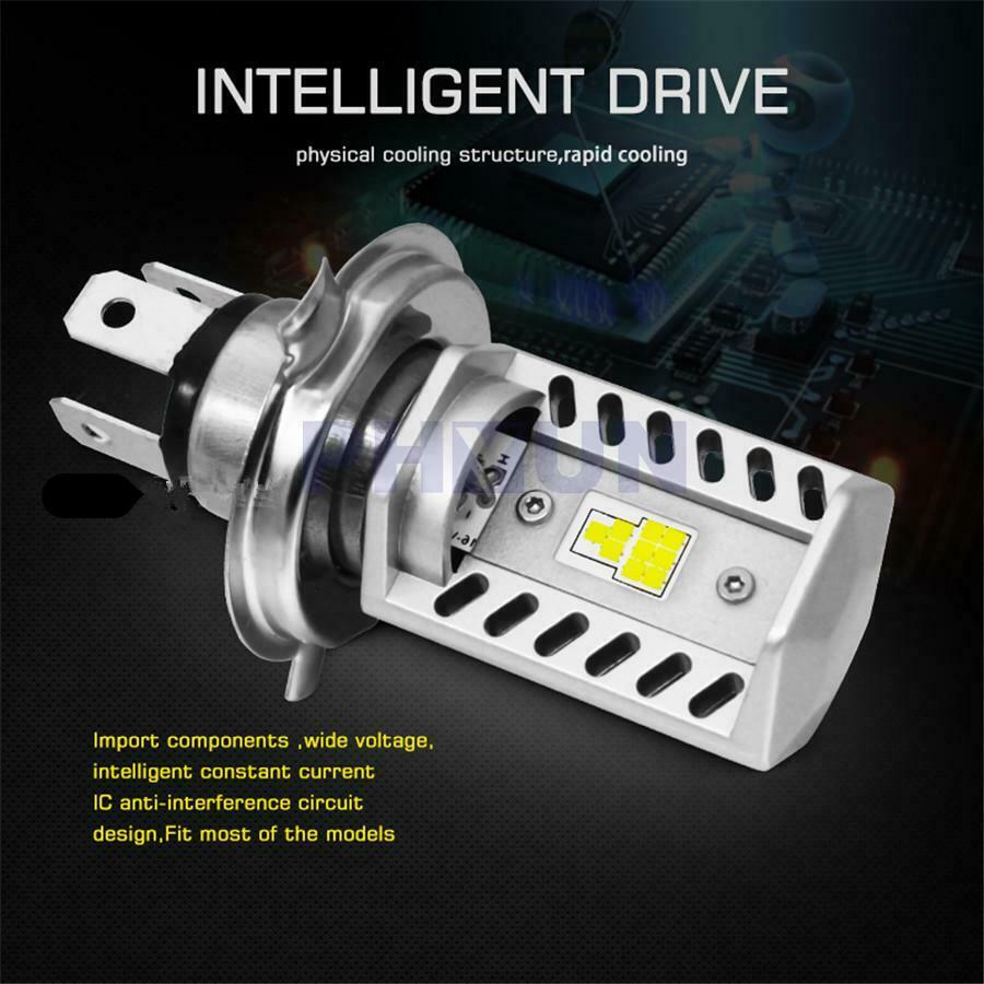 LED Motorcycle Headlight Hi/Lo 6500K 1600LM HB2 CSP 9SMD Bulb 12V/24V Universal
