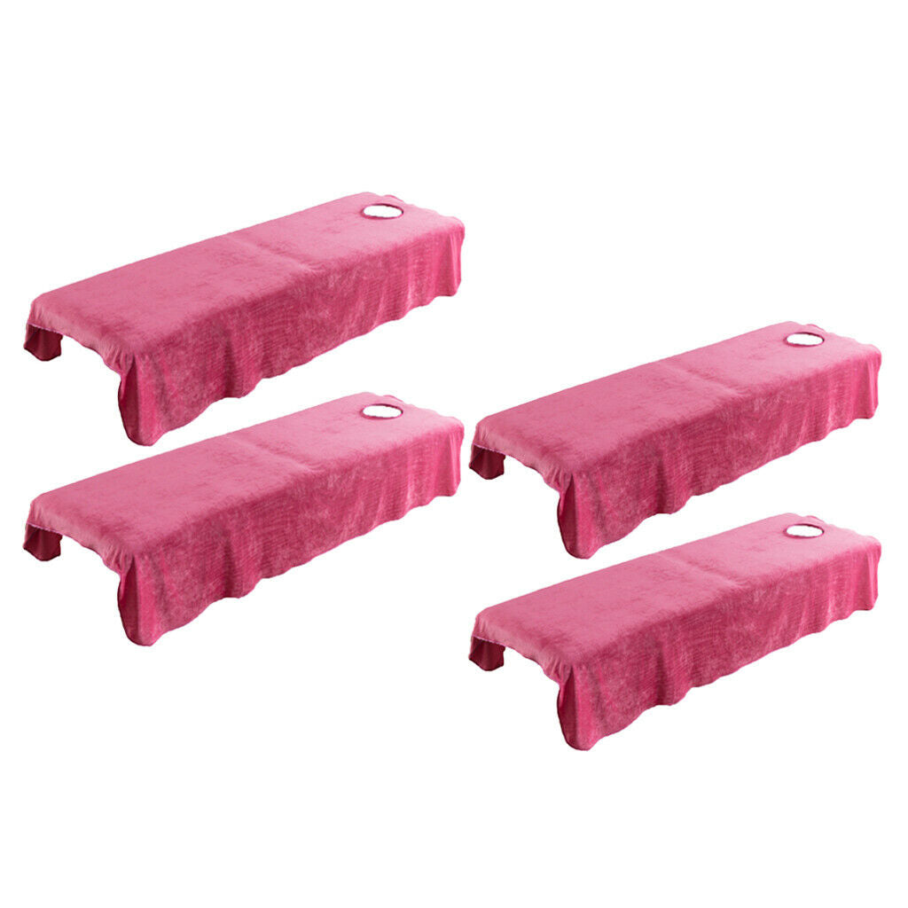 4pcs Super Soft Comfort SPA Massage Table Sheets Beauty Salon Bed Cover