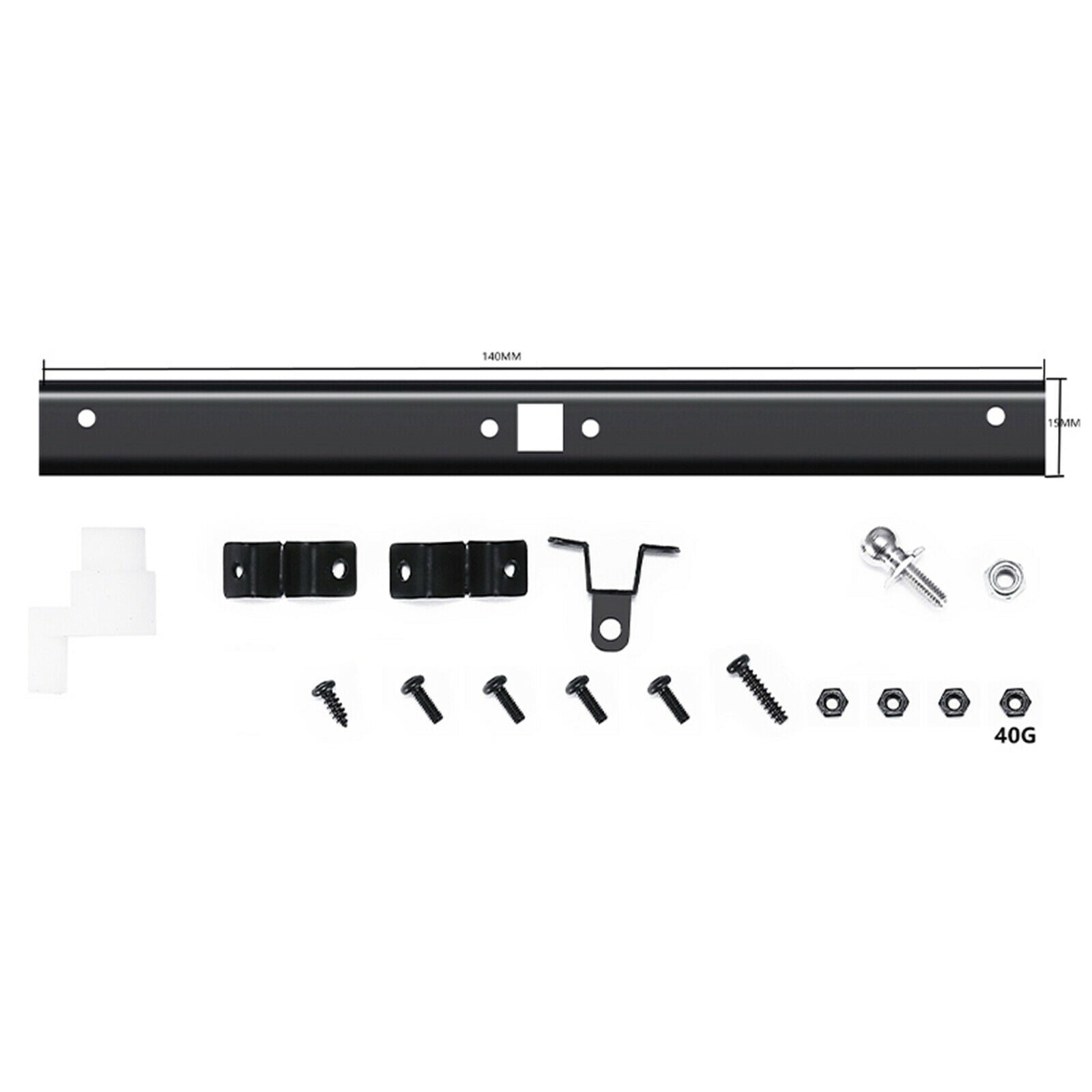 RC CNC Metal Rear Bumper Bull Bar for WPL D12 Pickup Truck RC Car Upgrade