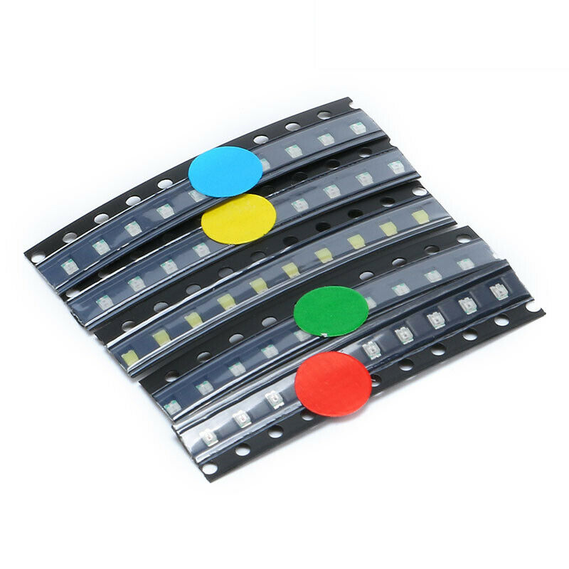 50pcs SMD 1206 LED common components red blue green yellow white Individual LEDS