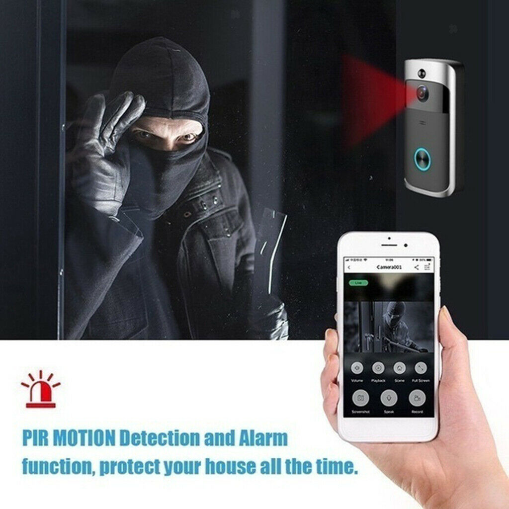 Wireless WiFi Video Doorbell 2Way Talk Chime  US