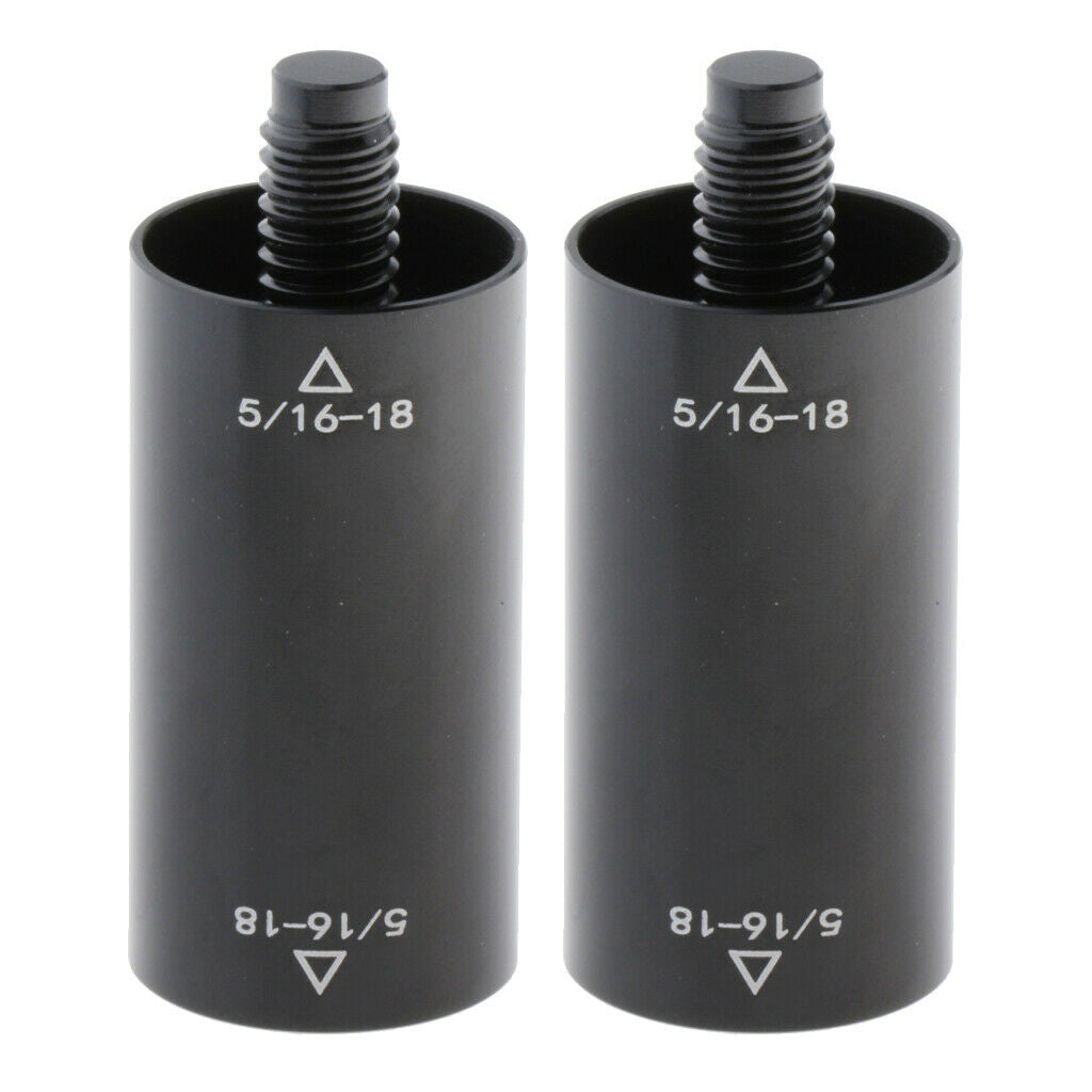 2Pcs Pool Cue Extension Snooker Premium Extender Screw-in Extend Joint