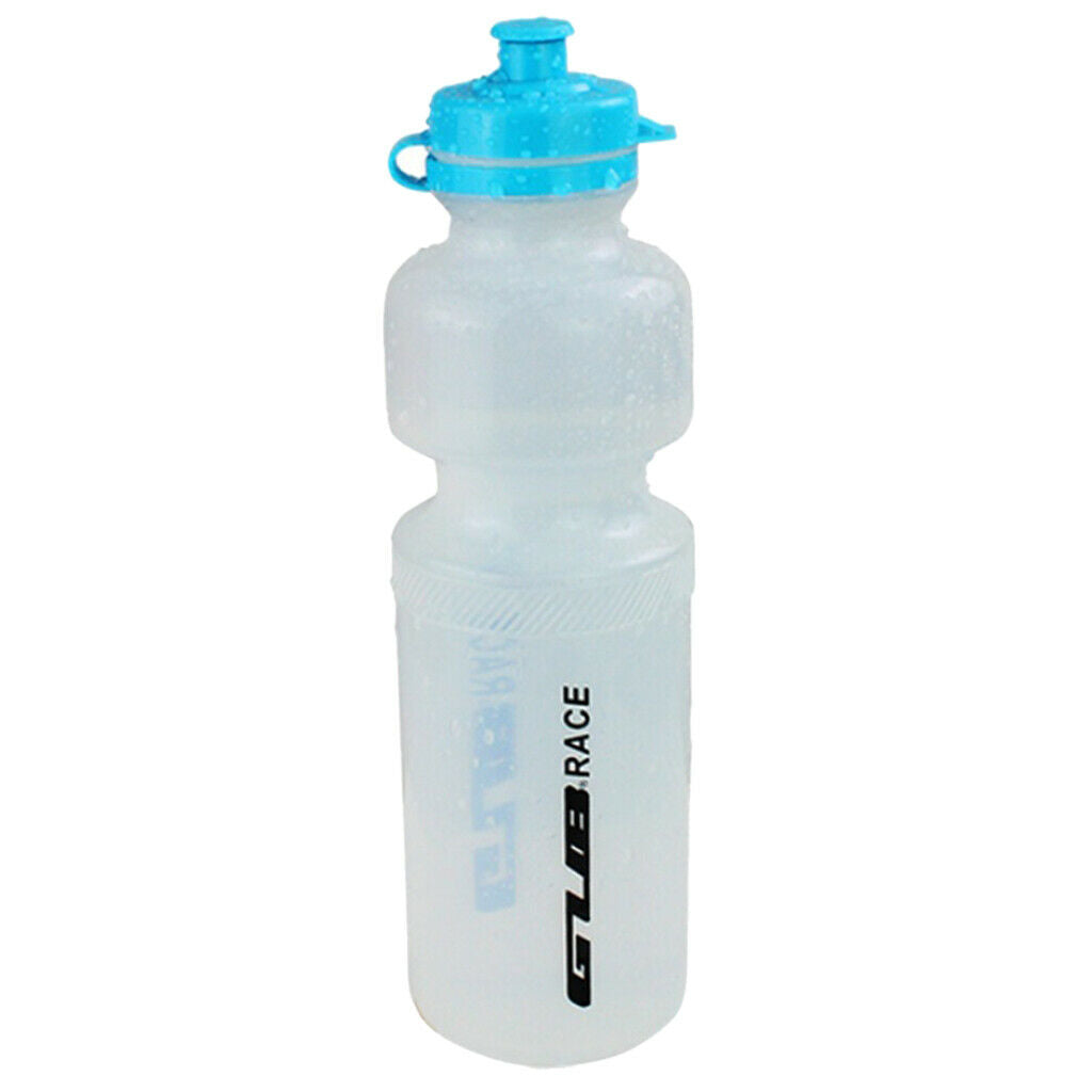 Sports Drinks Water Bottle White BPA Free Squeeze Cycling Gym Running Bottle
