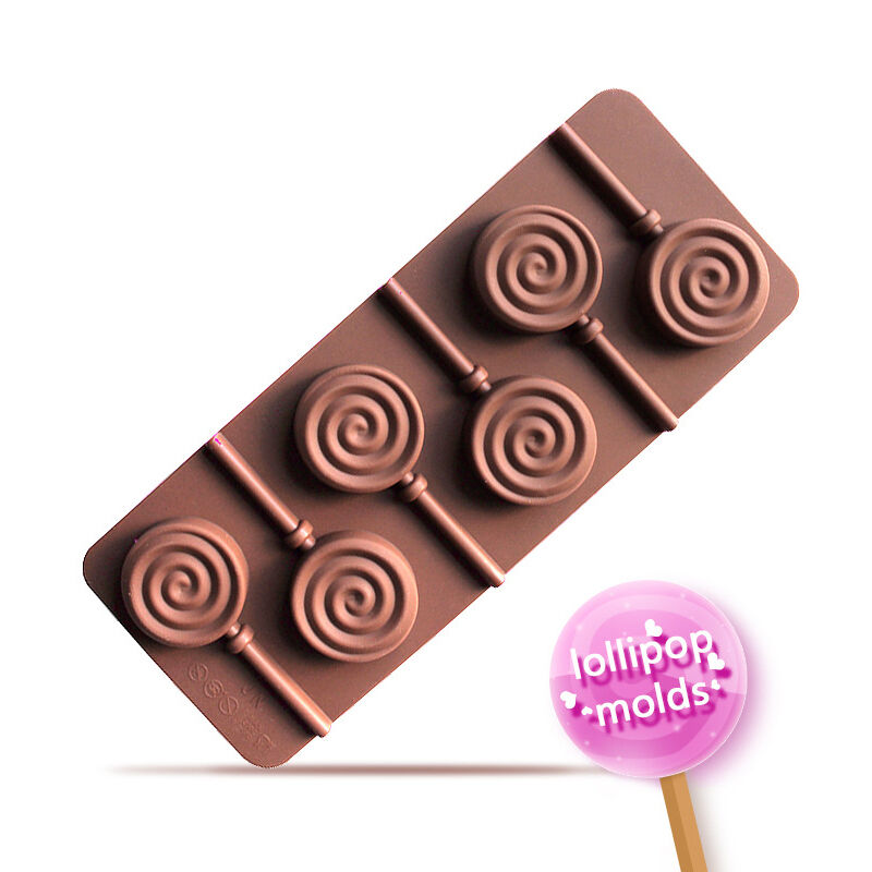 Round Cake Ice Cookie Mold Silicone lollipop Mold Baking Pan for Chocolate Candy