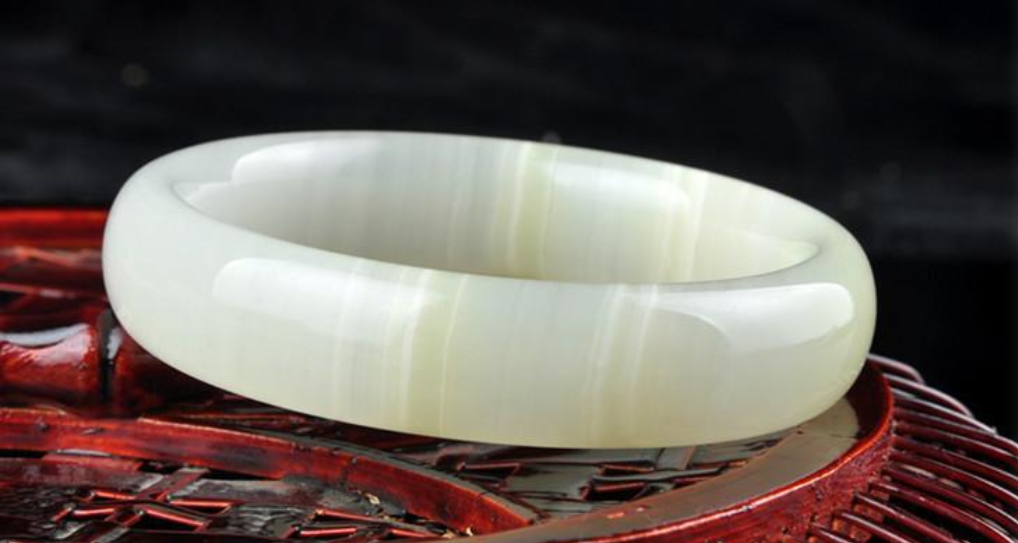 Chinese Beautiful Afghanistan Jade Bangle Hand-Carved Jade Bracelet 58-60mm