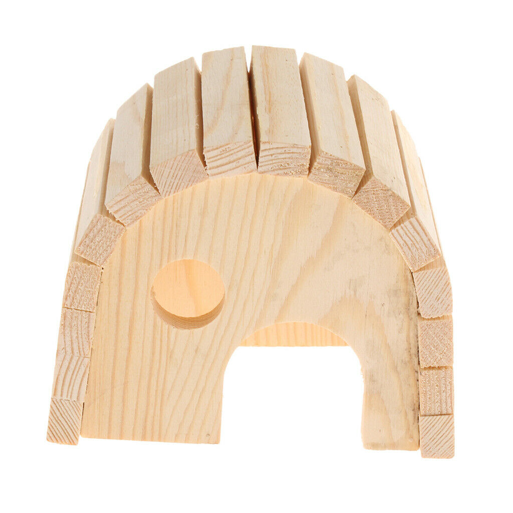 Hamster House Small Animals Hideout, Pet Mini Hut,Hamster Cages, Wood Hamster