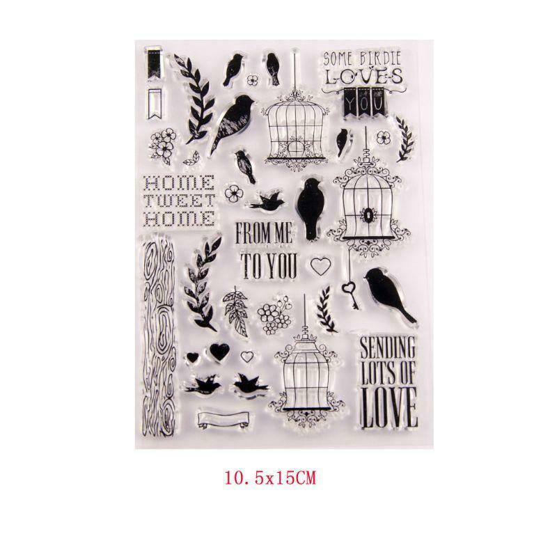 Home Sweer Home Silicone Clear Stamp Seal DIY Scrapbook Embossing Album Decor