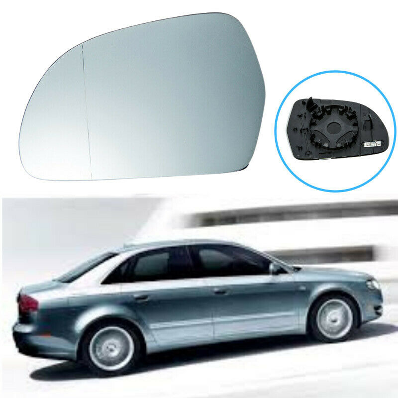 White Driver Left Side View Mirror Glass Heated For Audi Q3 2012-2017