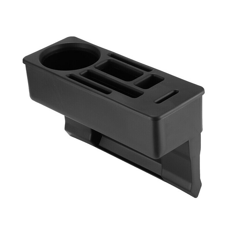 Multifunction Car Seat Crevice Storage Coin Box Organizer Phone Cup Holder Black