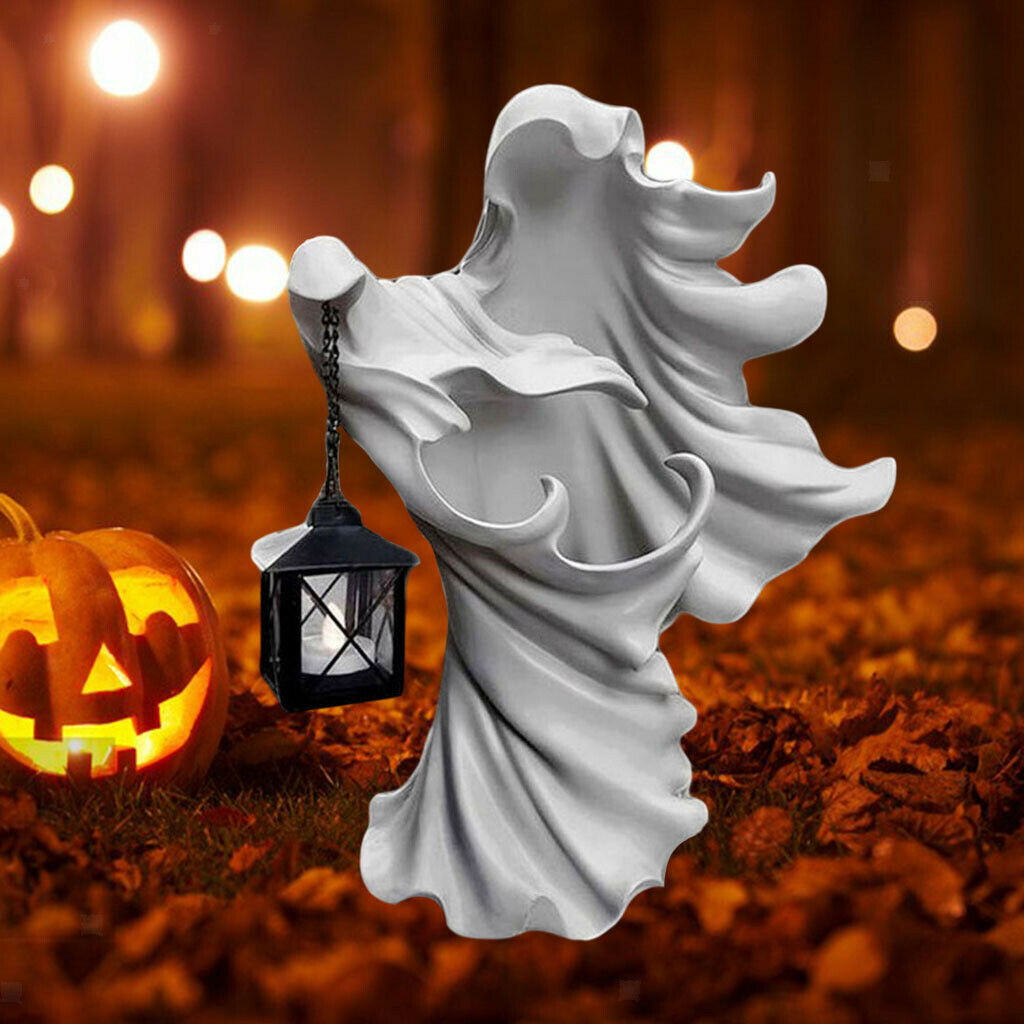 Ghost Messenger of Hell Lawn Garden Outdoor Statue Party Lamp Lights Decor