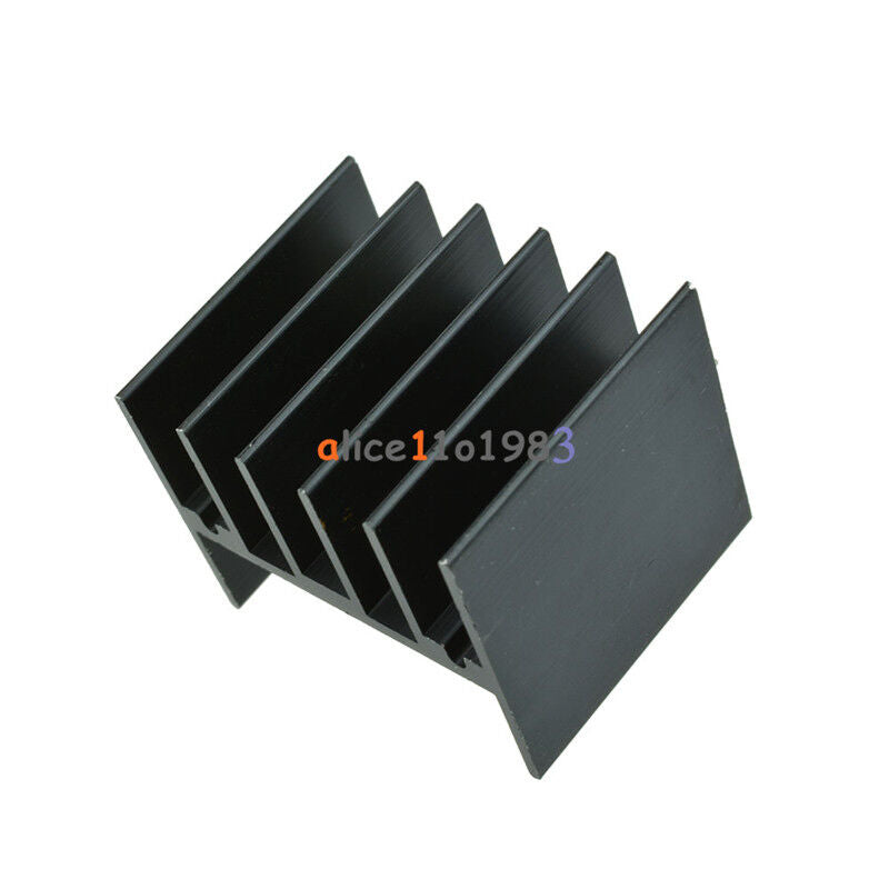 10pcs 25x30.3x25mm IC 25x30x25 Heatsink Black Heat Sink For L298N LM7805