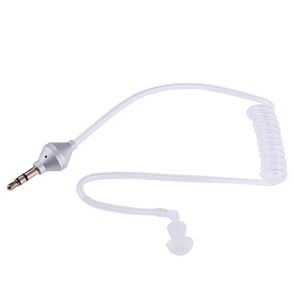 3.5mm Air Tube Headphone Headset Anti Radiation Stereo Mobile Earphone With Mic