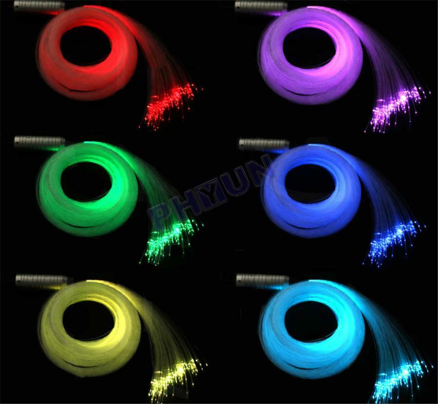 6W Car Roof Star Light Device w/ 100x Fiber Optic Cable + Key Remote Universal