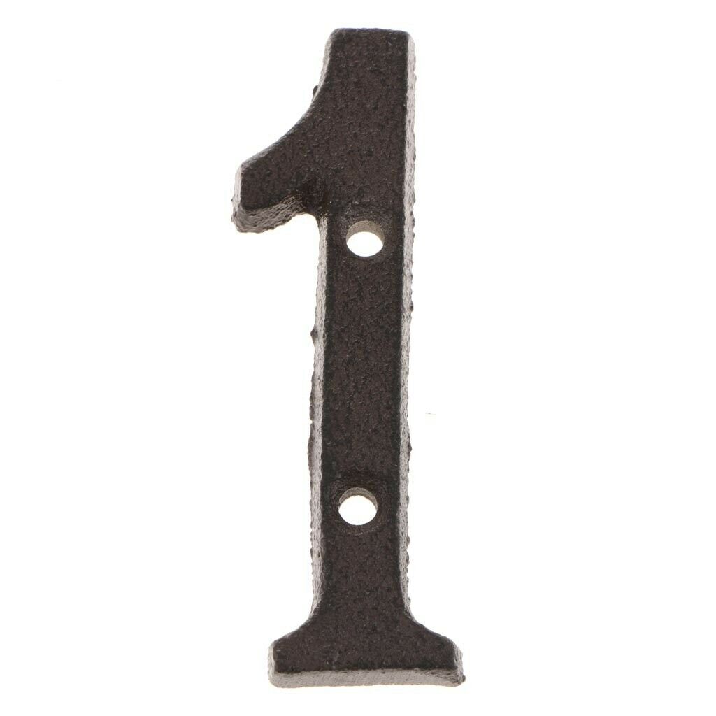 3Pieces Metal Doorplate Sign No. 1 2 4 Office Building Cafe Door Ornament