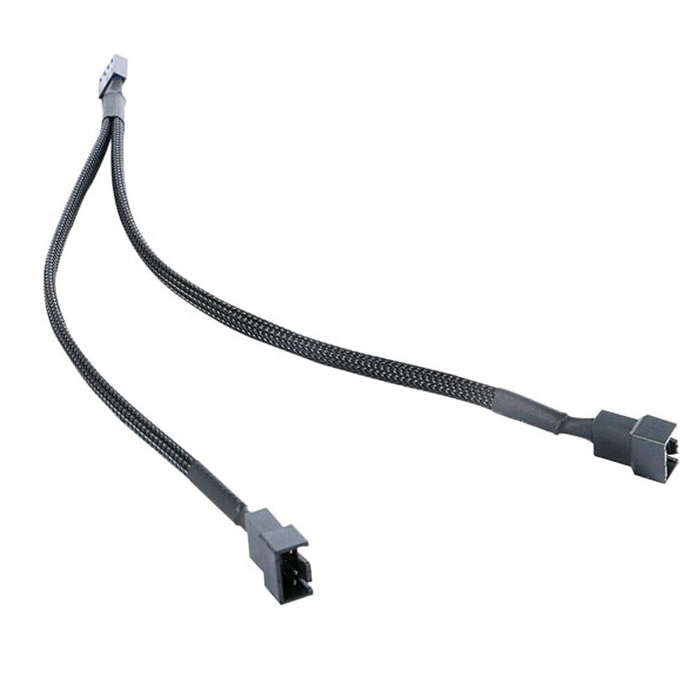 For CPU PC Case Fan 26 cm 3/4Pins PWM To Dual PWM Power Y Splitter Adapter Cable