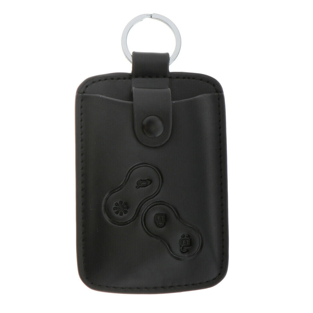 Car Leather Key Bag Men Car Key Case Holder Shell w/ Key Ring for Koleos New