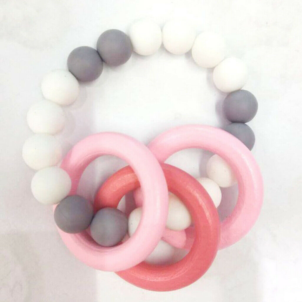 40x Round Mini Wooden Rings Circle Beads â€“Bracelets /Necklace /Earrings DIY