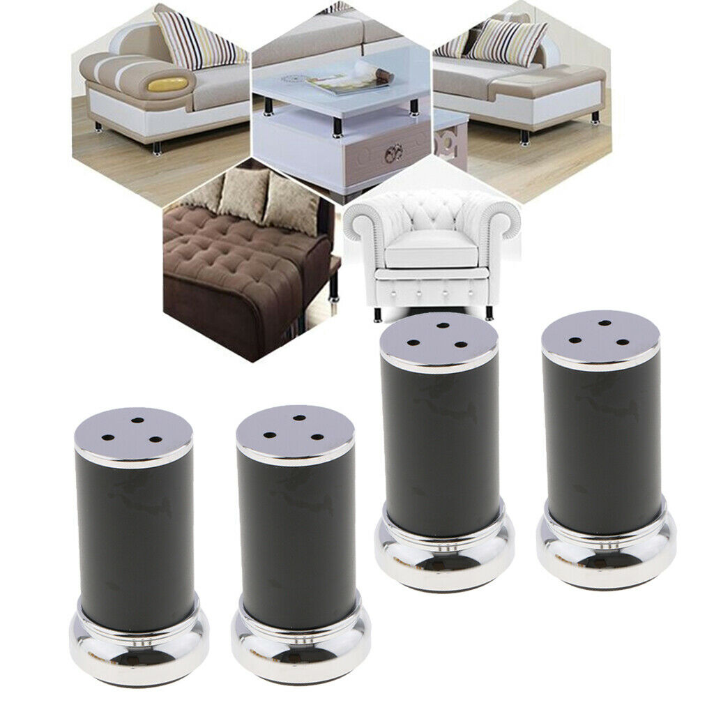 4x Height 100mm Heavy-Duty Alloy Furniture Legs Cabinets/Tables Sofa Feet With
