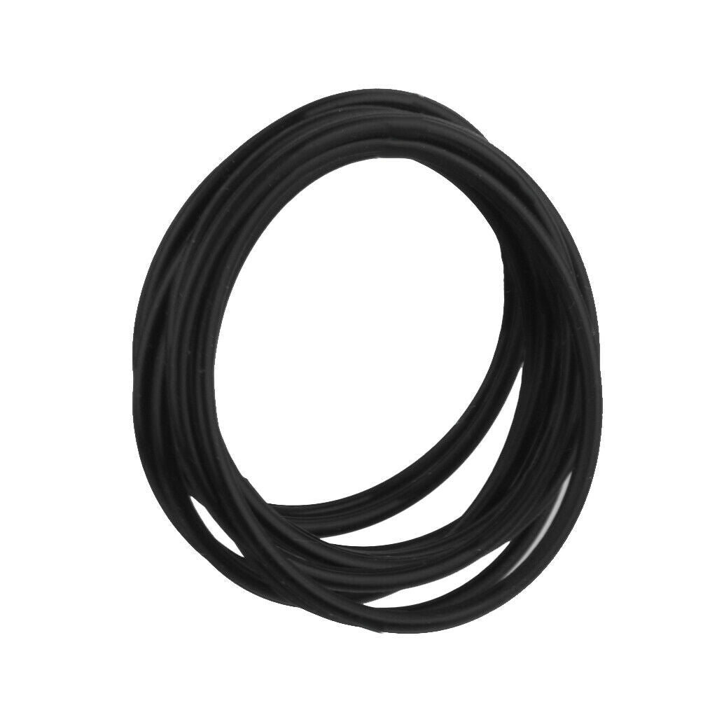 20pcs Black Hair Rubber Headband Silicone Elastic Rope