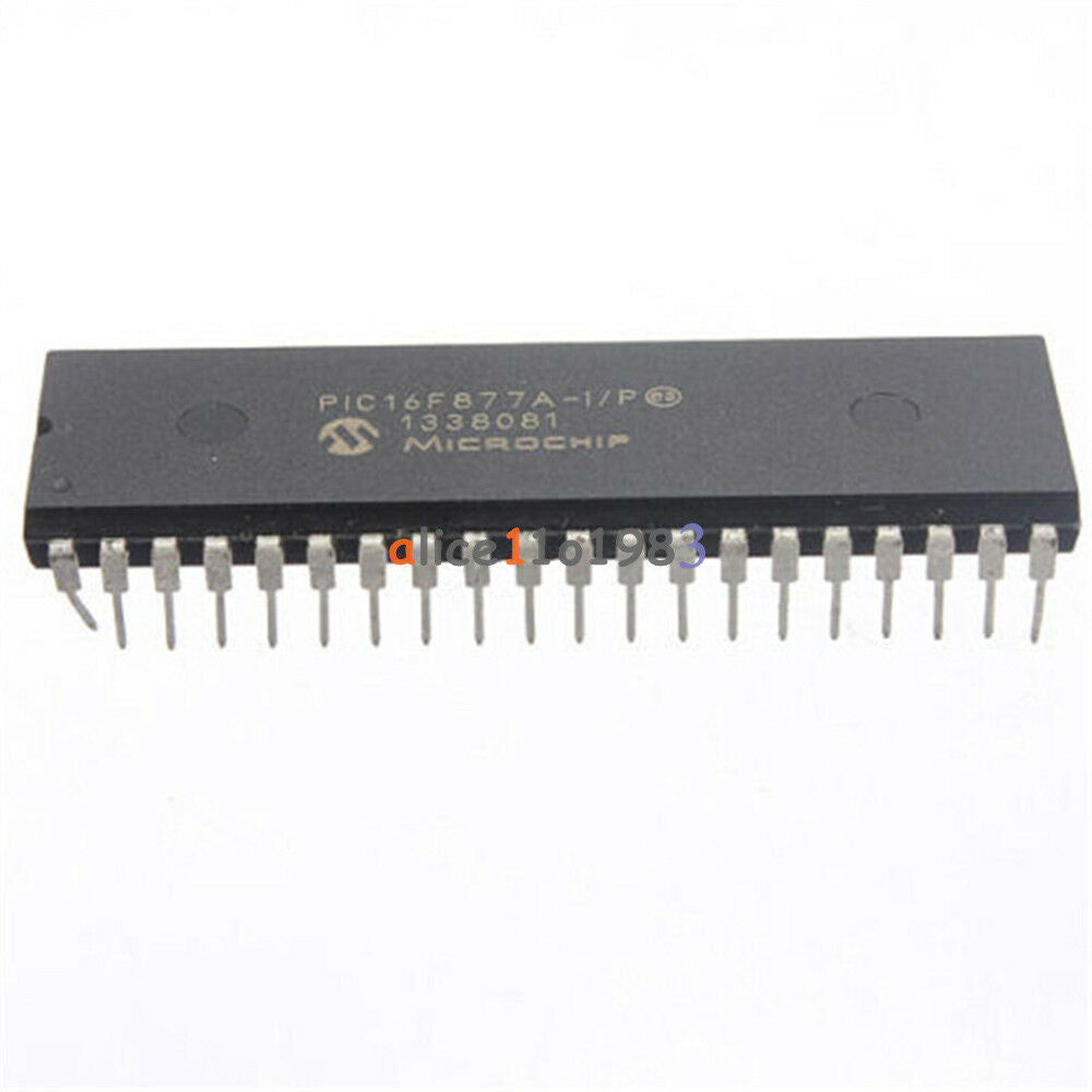 2PCS MCU IC MICROCHIP DIP-40 PIC16F877A-I/P PIC16F877A