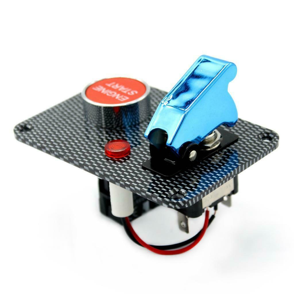 Red 2 buttons 12A auto start switch ignition switch panel engine start button