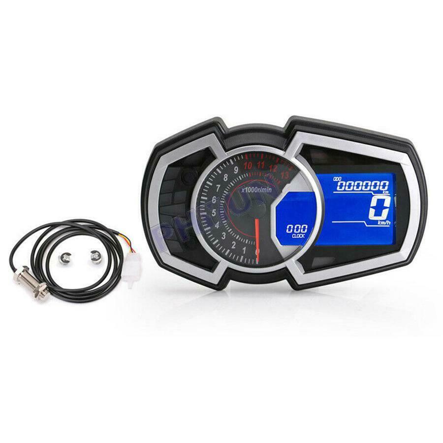 Motorcycle Multifunctional Meter Speedometer Tachometer Fuel Level Display Gauge
