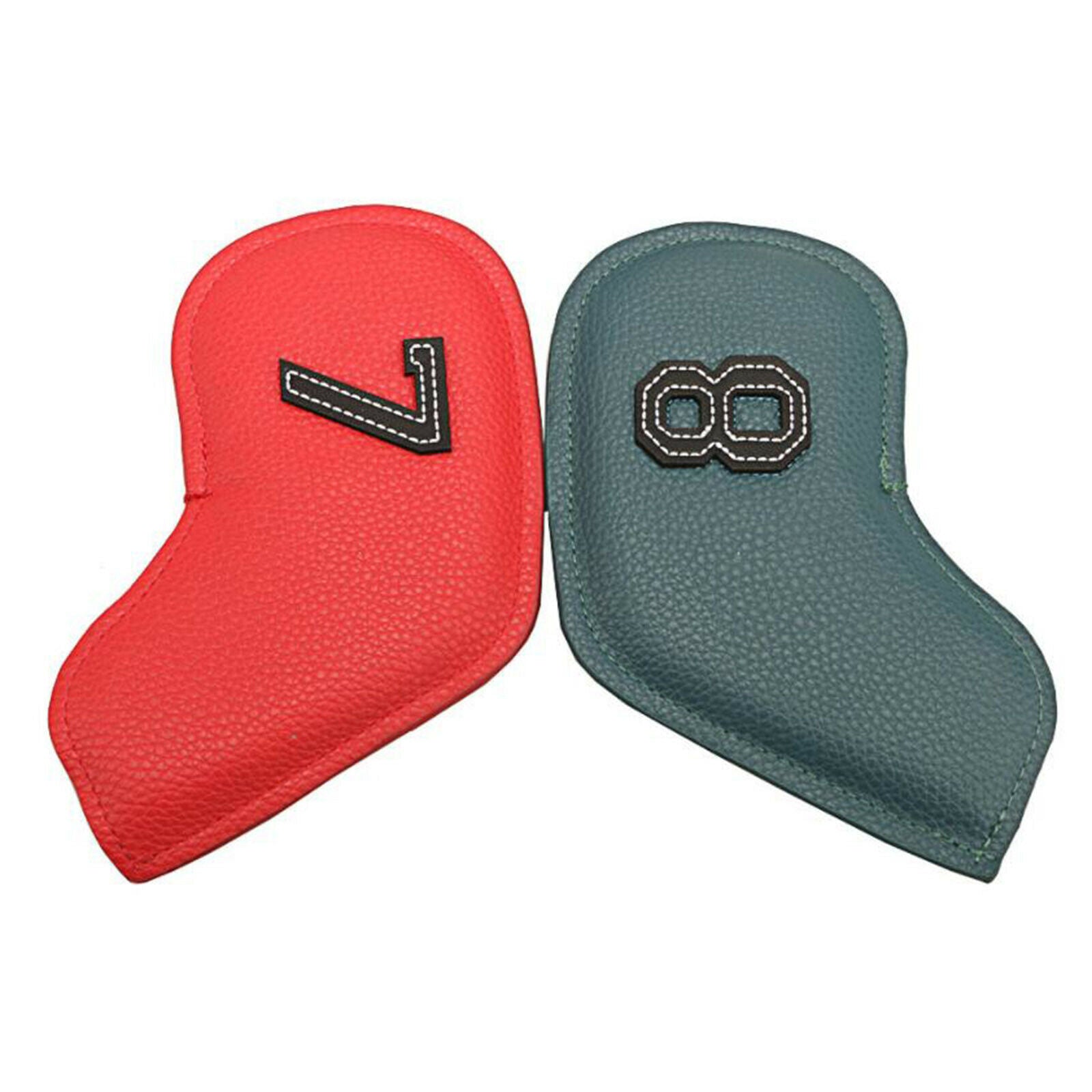 2X 10x Deluxe PU Golf Iron Headcover Set 3-9,P,S,A Club Head Cover Guard Case