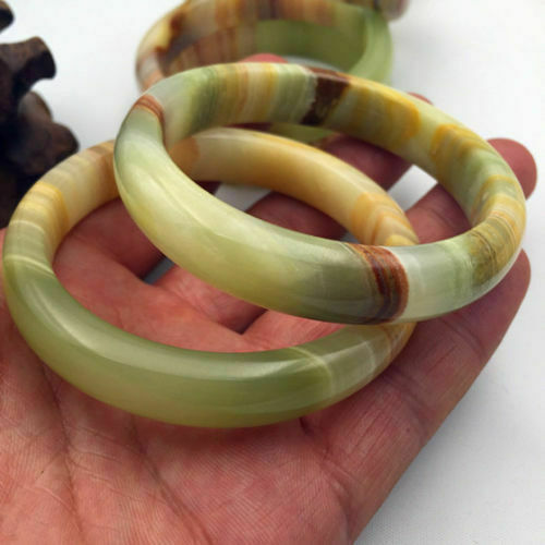 Natural Beautiful Afghanistan Jade Bangle Hand-Carved Bracelet 58-60mm AAA