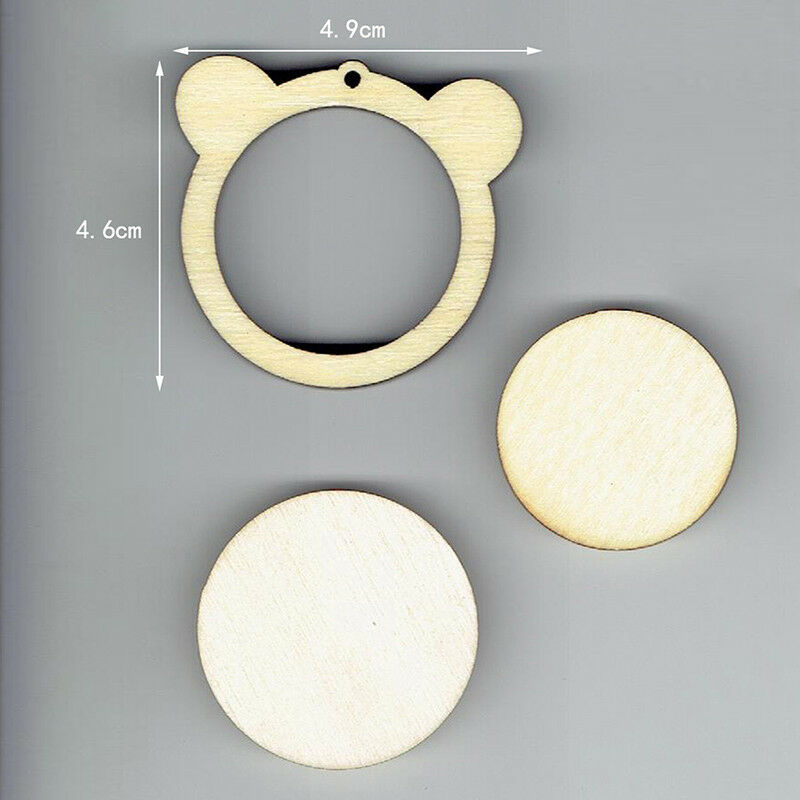 Bear Shape Mini Wooden Cross Stitch Embroidery Hoop Ring Frame Machine-Fix.l8