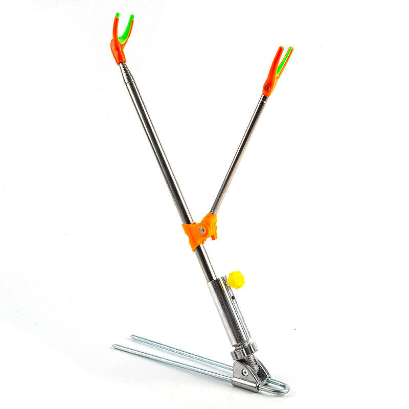Ground Fishing Rod Stand Bracket Adjustable Chair Box Fish Rods Hol JYD SJ