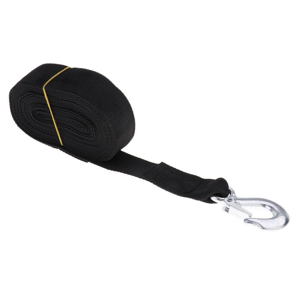 1Pc 7.5m Boat Winch Trailer Replacement Webbing Strap with Heavy Duty Hook
