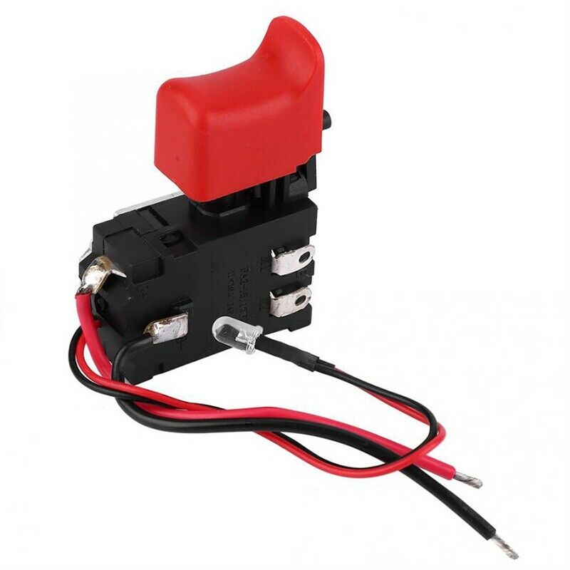 Black Adjustable CW/CCW Electric Drill Trigger Switch 7.2V-24V DC Switch X7W6
