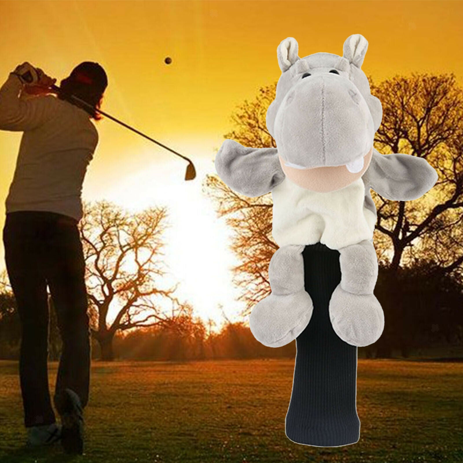 Cute Animals Golf Driver Headcover Wood Head Protector Cover Sleeve 460cc