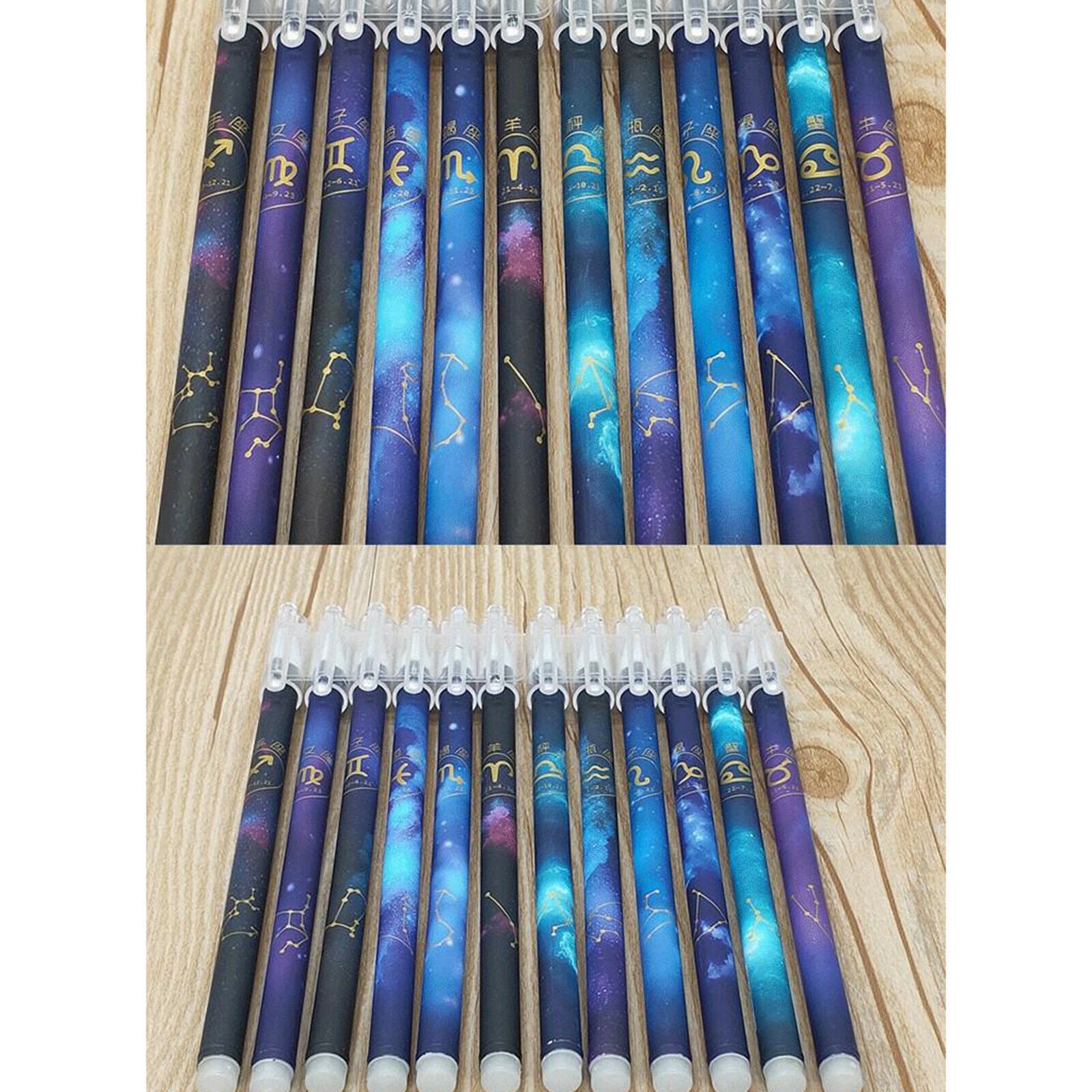 12 PCS Erasable Gel Pens Constellation Ink Pens Art Stationery Home Supplies