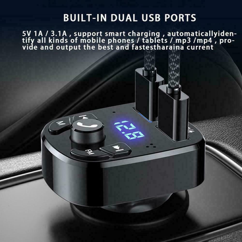 Wireless Bluetooth Car Kit FM Transmitter Radio Handsfree Player/USB *1 AU Z2C1