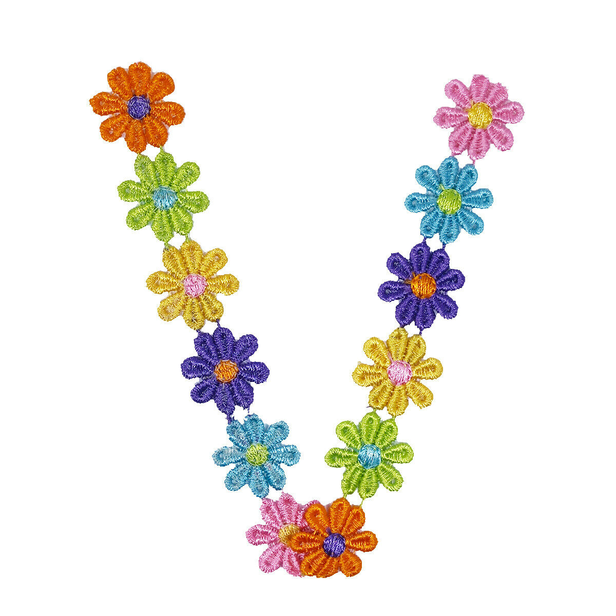 2 Yards Beautiful Daisy Flower Lace And Ribbon Trim Colours for Sewing DIY