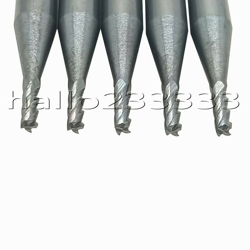 2PC HRC60° φ1.5×50-4F 1.5mm 4Flute Tungsten steel Carbide End Bit Milling Cutter