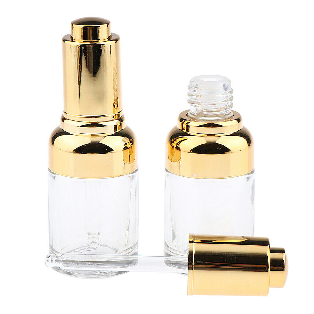 4x Empty Dropper Bottles Essential Oils Dispenser Perfume Pipette Vial 30ml