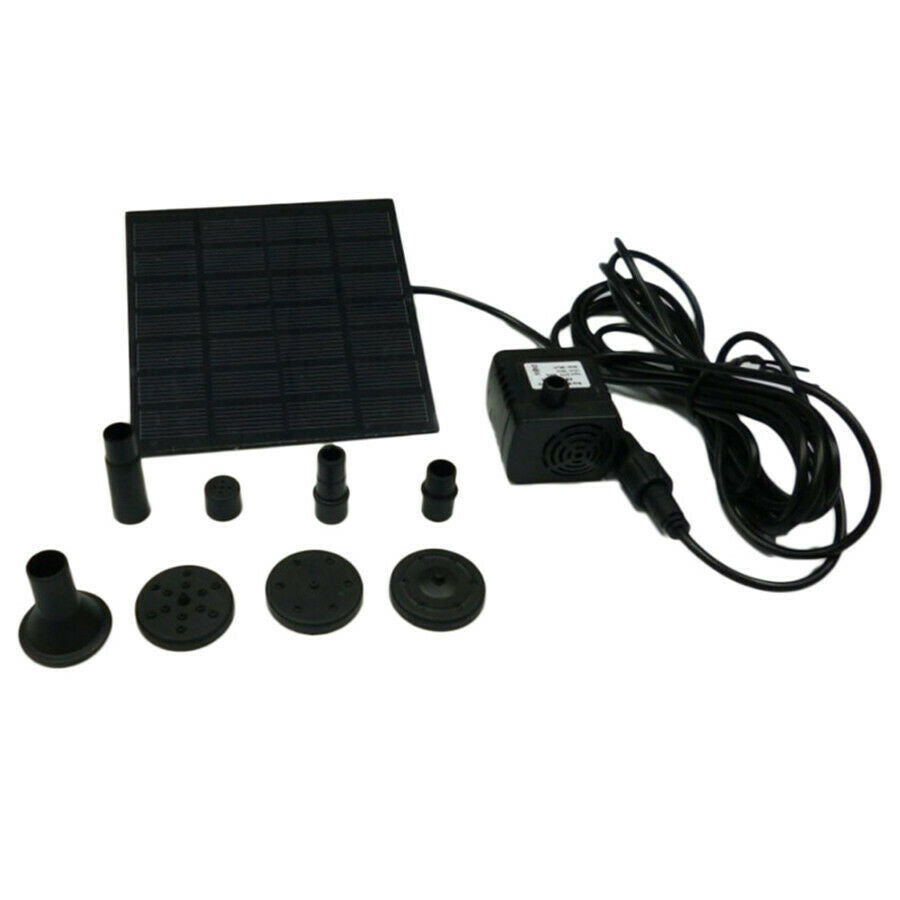 Solar Panel Power Submersible Fountain Pool Pond Garden Water Pump Kit Outdoor